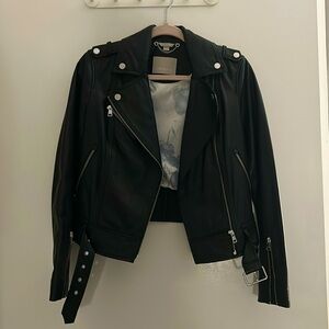 Soia & Kyo Leather Jacket sz XS